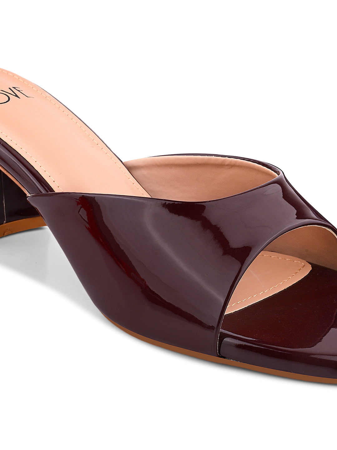 Women Maroon Solid Sandals