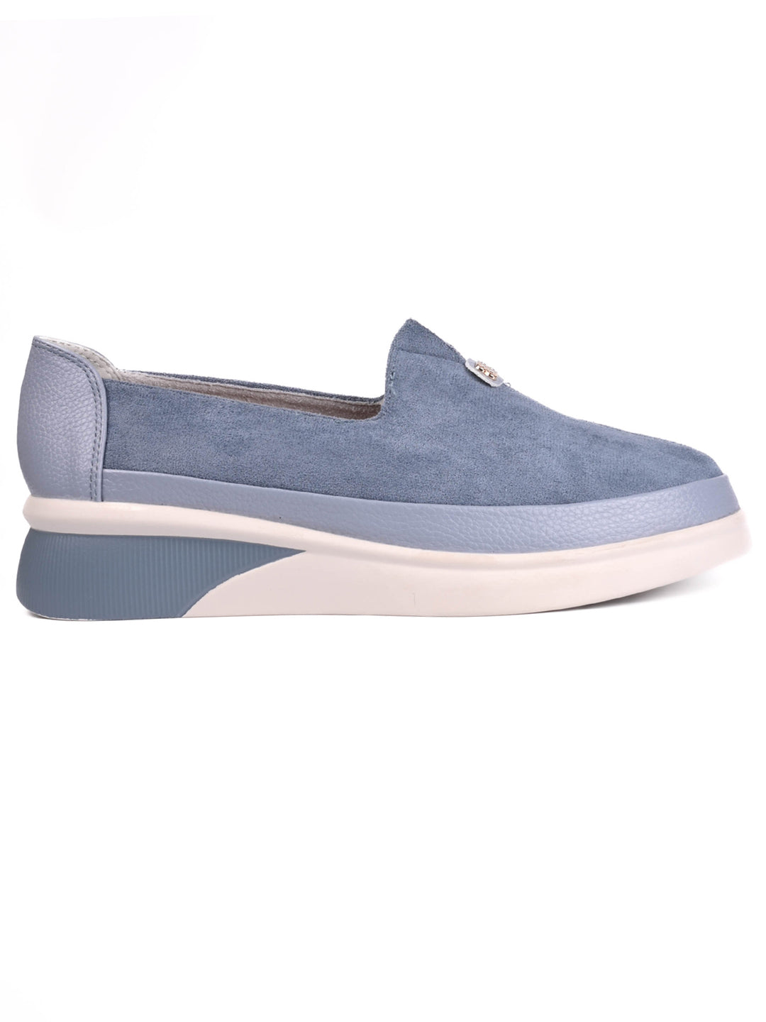 Women, Women Footwear, Blue Loafers
