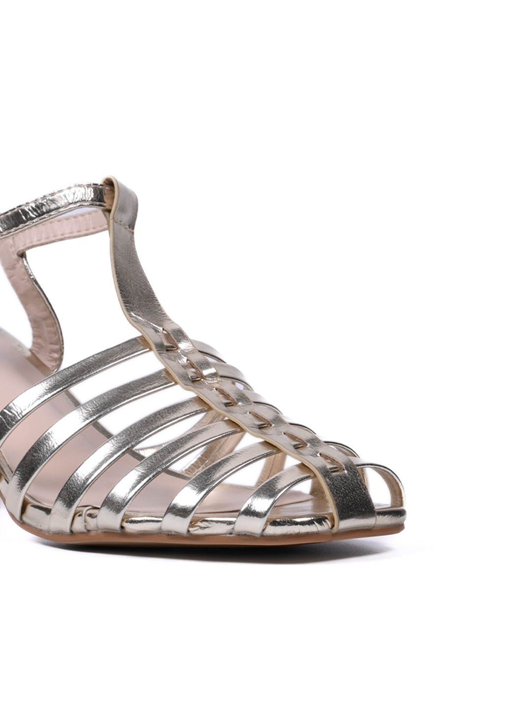 Women, Women Footwear, Gold Sandals