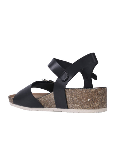 Women, Women Footwear, Black Sandals