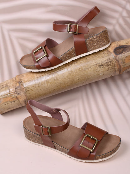 Women, Women Footwear, Brown Sandals