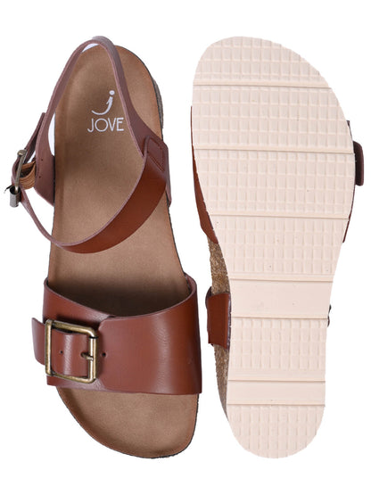 Women, Women Footwear, Brown Sandals