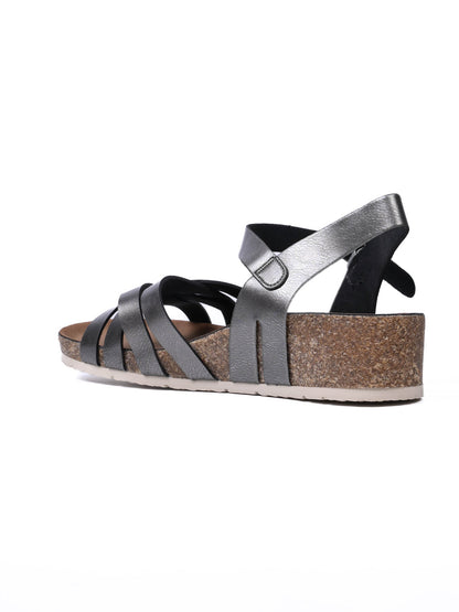 Women, Women Footwear, Grey Sandals