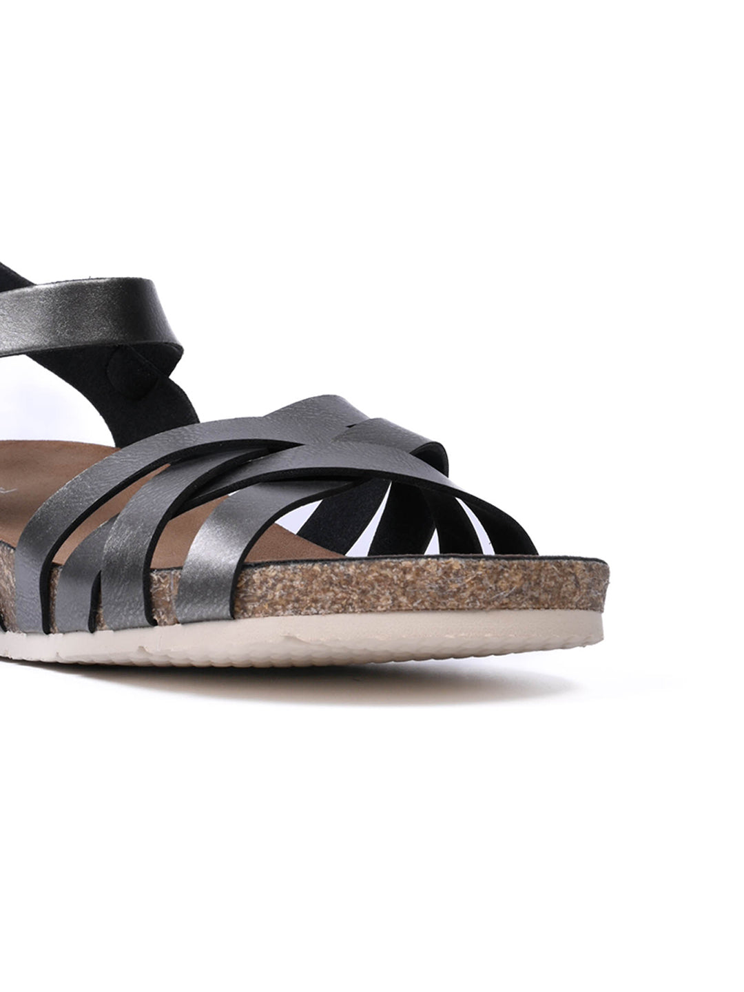 Women, Women Footwear, Grey Sandals