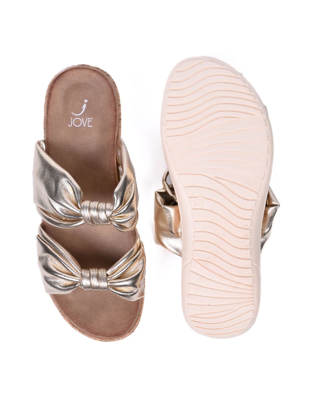 Women, Women Footwear, Gold Sandals