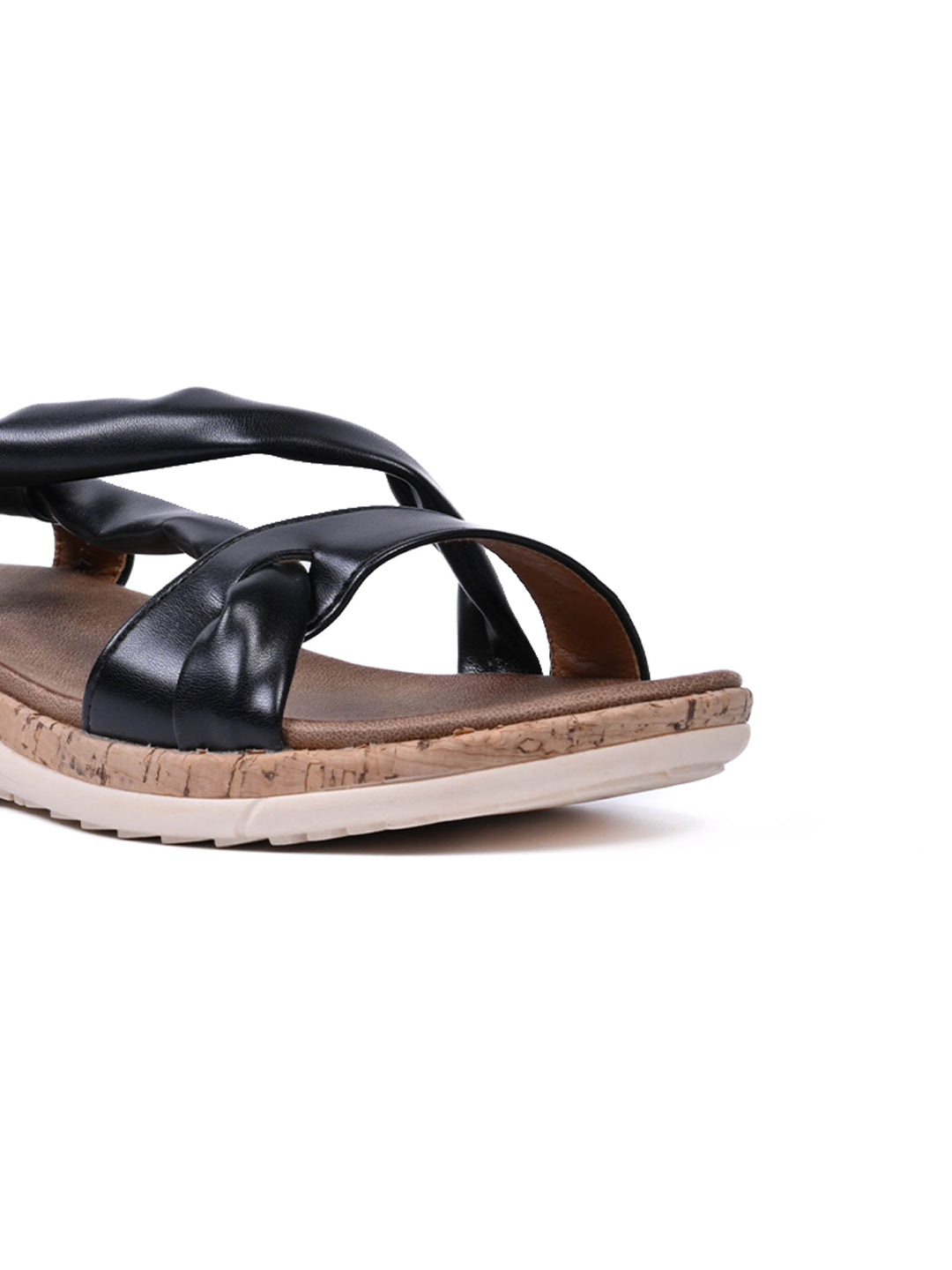 Women, Women Footwear, Black Sandals