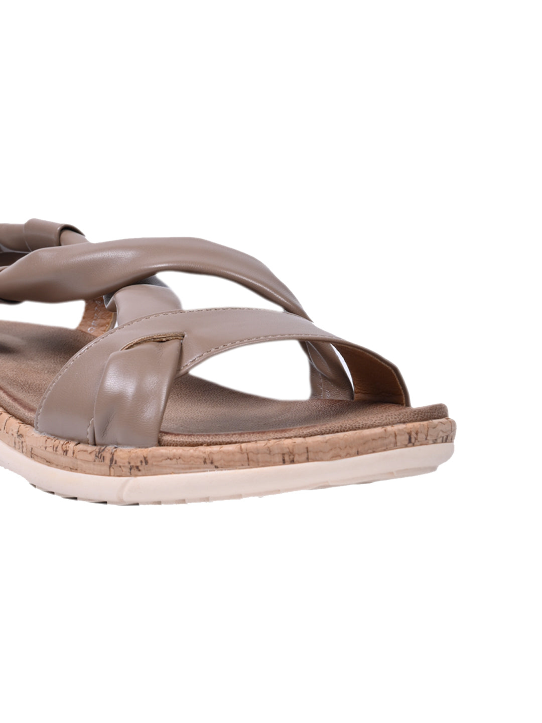 Women, Women Footwear, Khaki Sandals