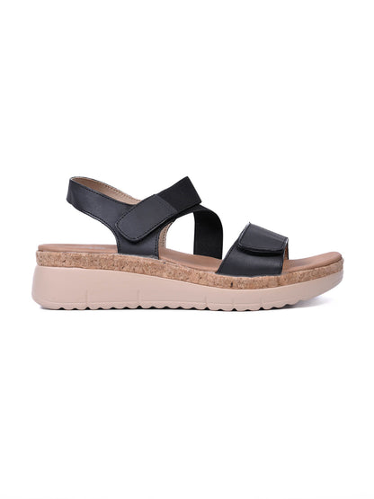 Women, Women Footwear, Black Sandals