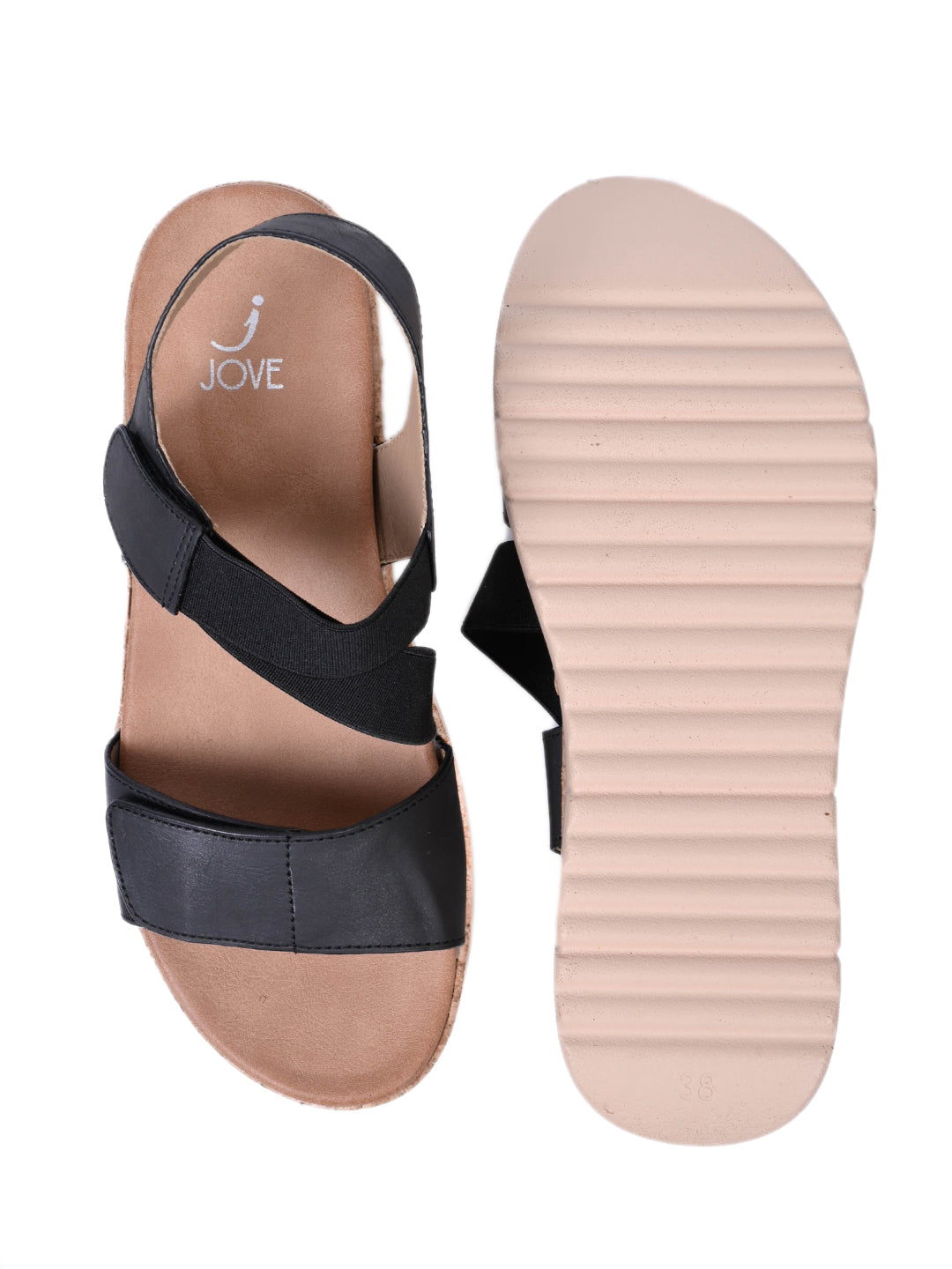 Women, Women Footwear, Black Sandals