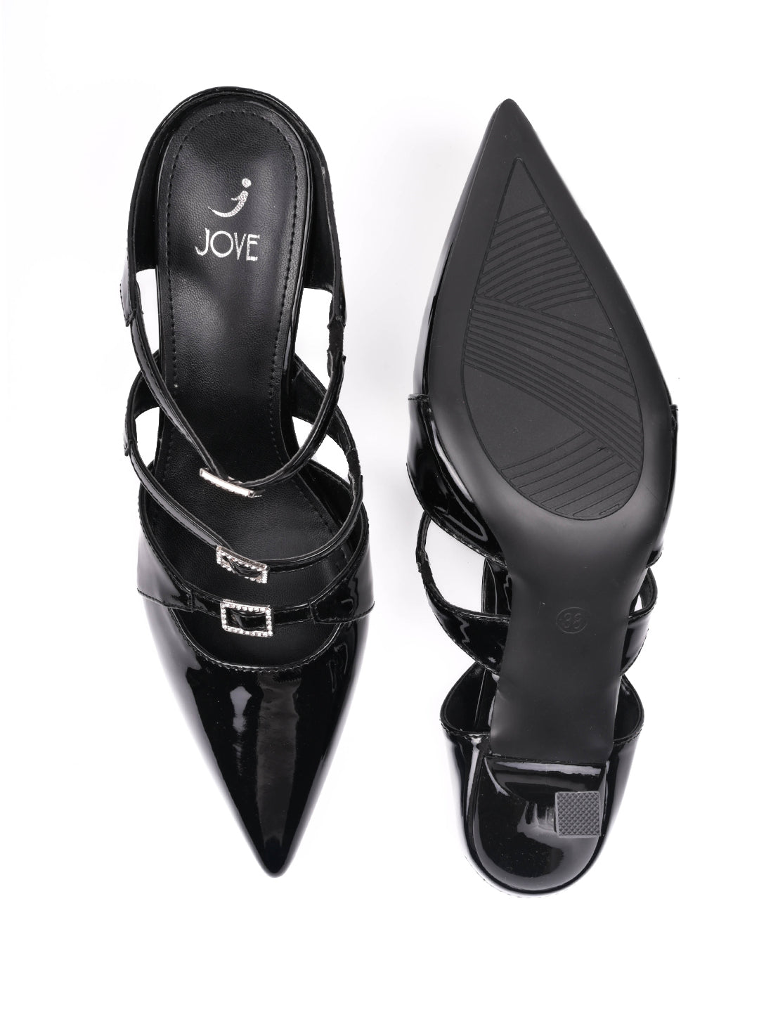 Women, Women Footwear, Black Pumps