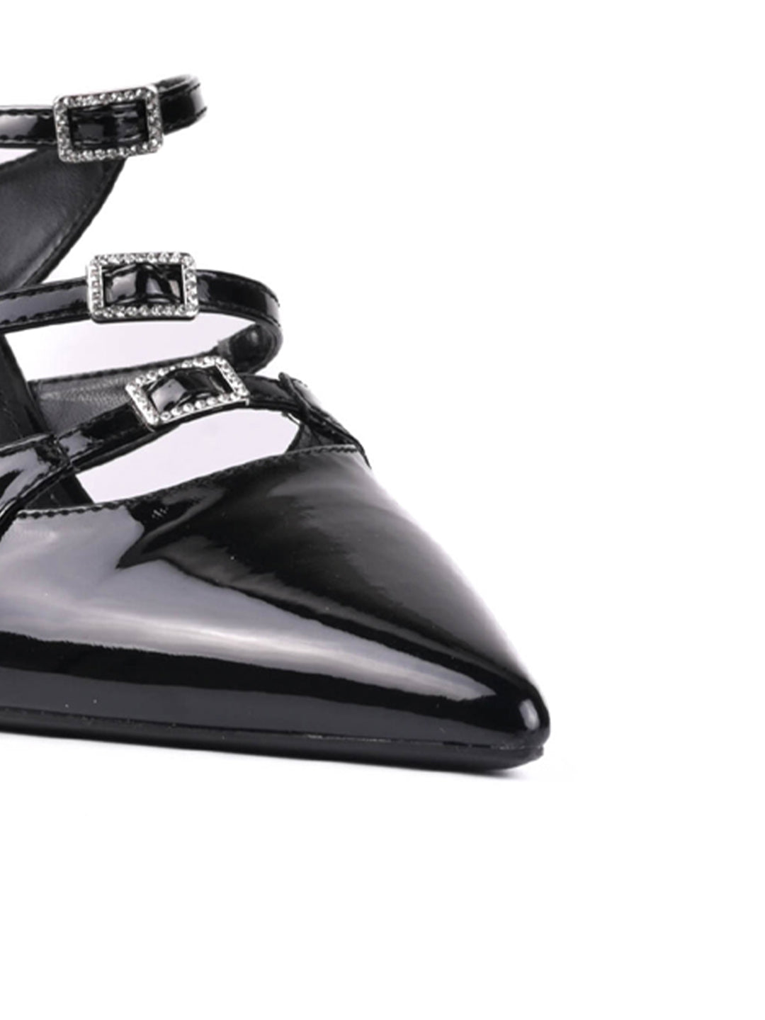 Women Black Solid Pumps