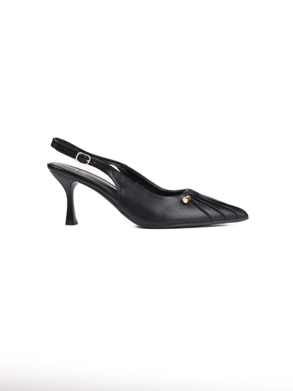 Women, Women Footwear, Black Pumps