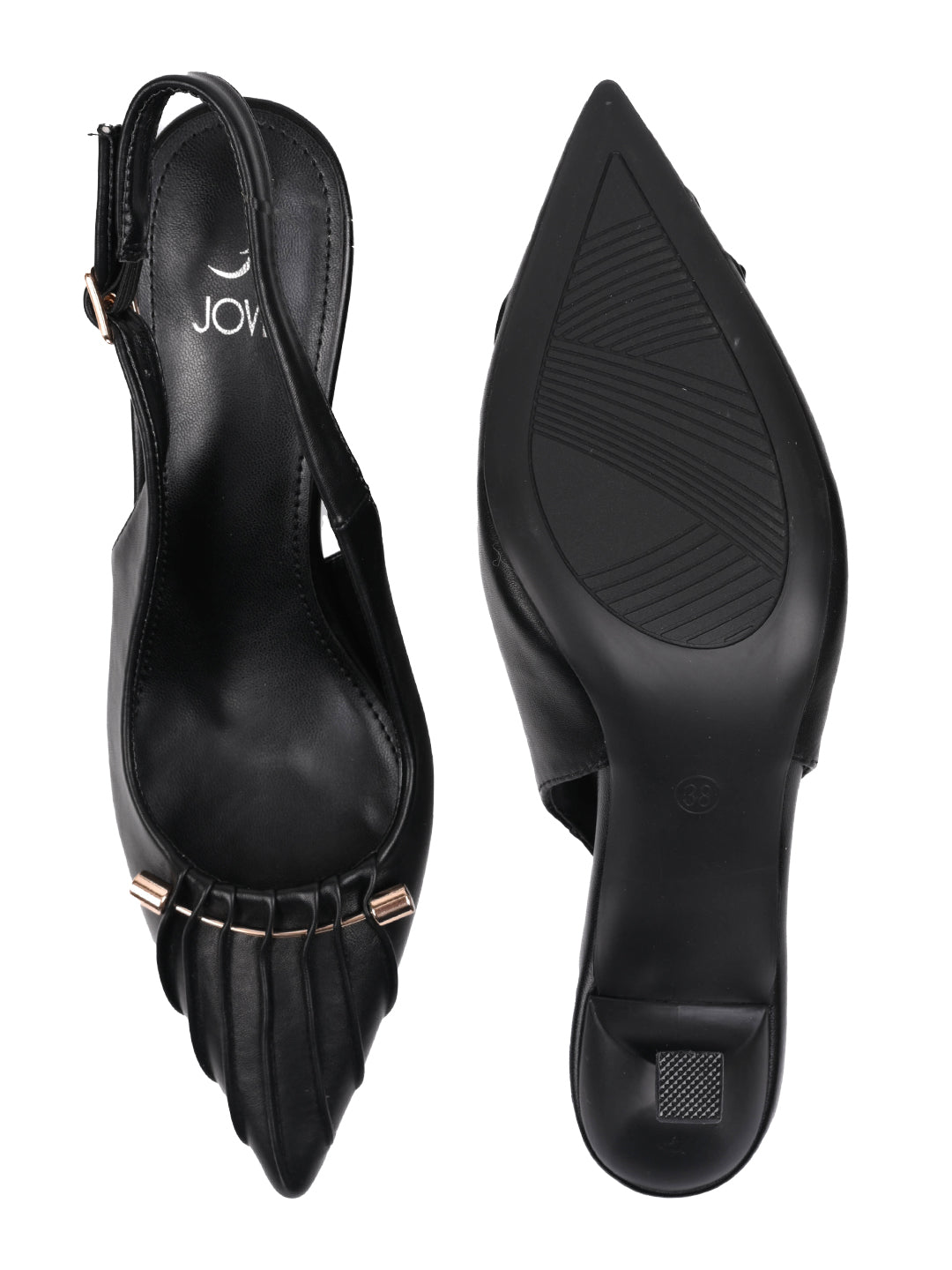 Women, Women Footwear, Black Pumps