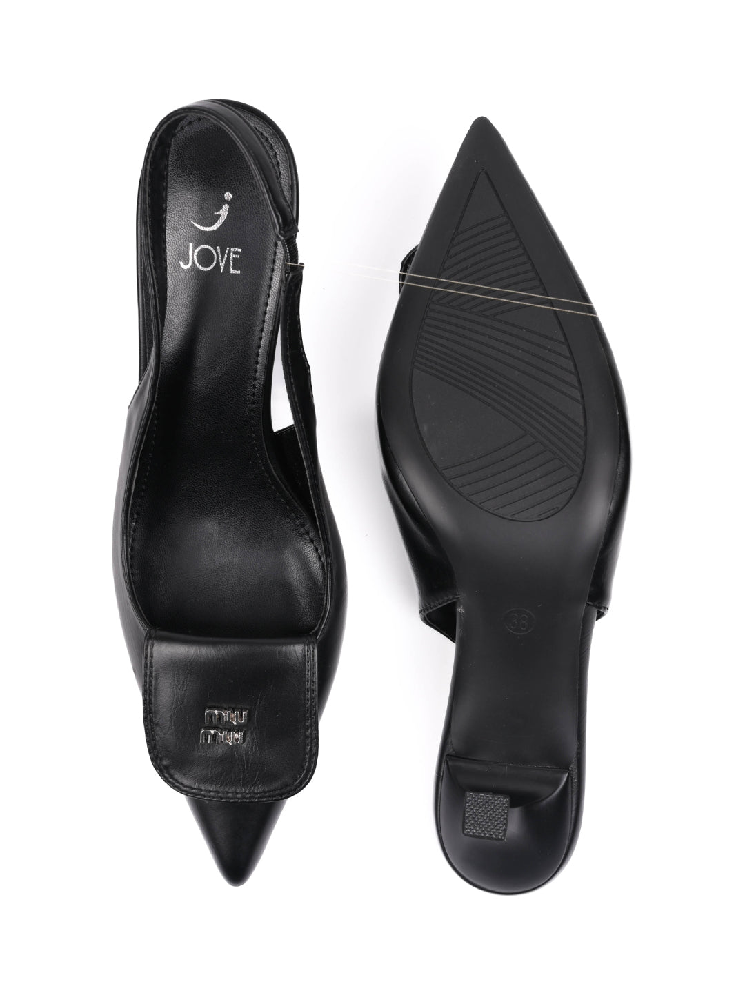 Women, Women Footwear, Black Pumps