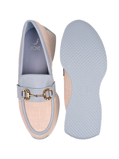 Women, Women Footwear, Blue Loafers