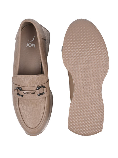 Women, Women Footwear, Khaki Loafers