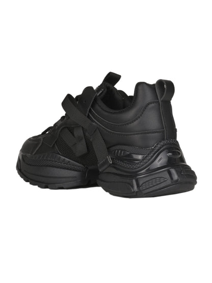 Women, Women Footwear, Black Sneakers