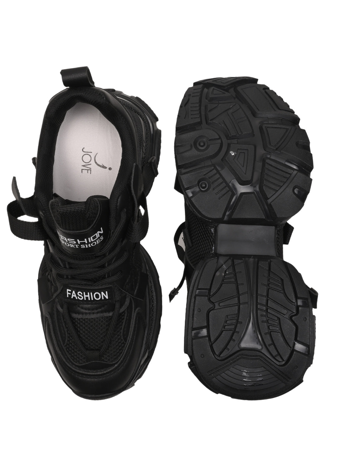 Women, Women Footwear, Black Sneakers