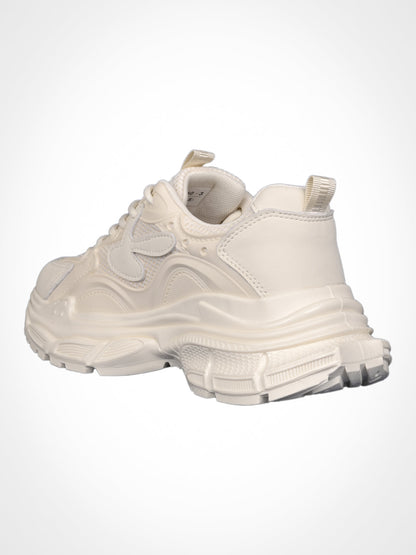 Women, Women Footwear, Beige Sneakers