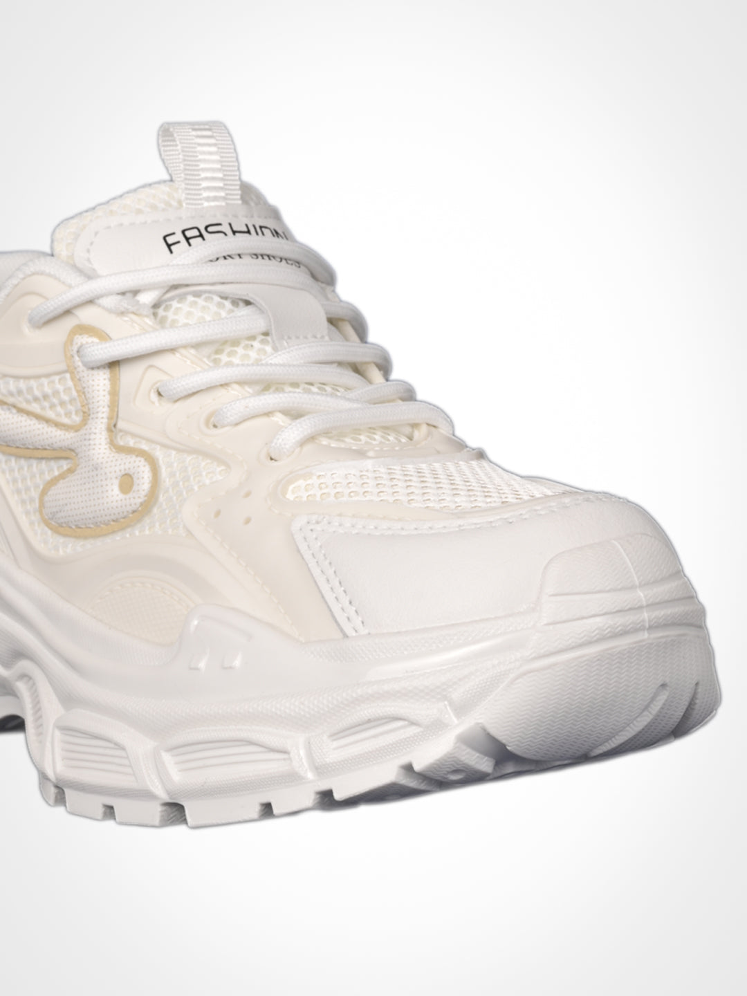 Women White Solid Sneakers