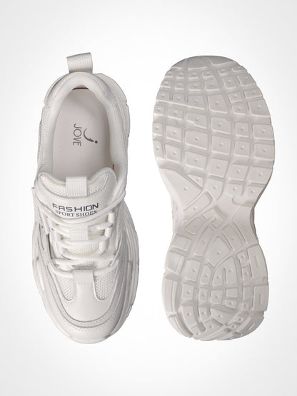 Women, Women Footwear, White Sneakers