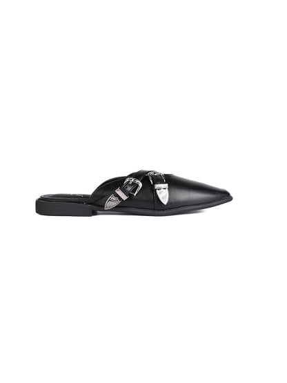 Women, Women Footwear, Black Mules