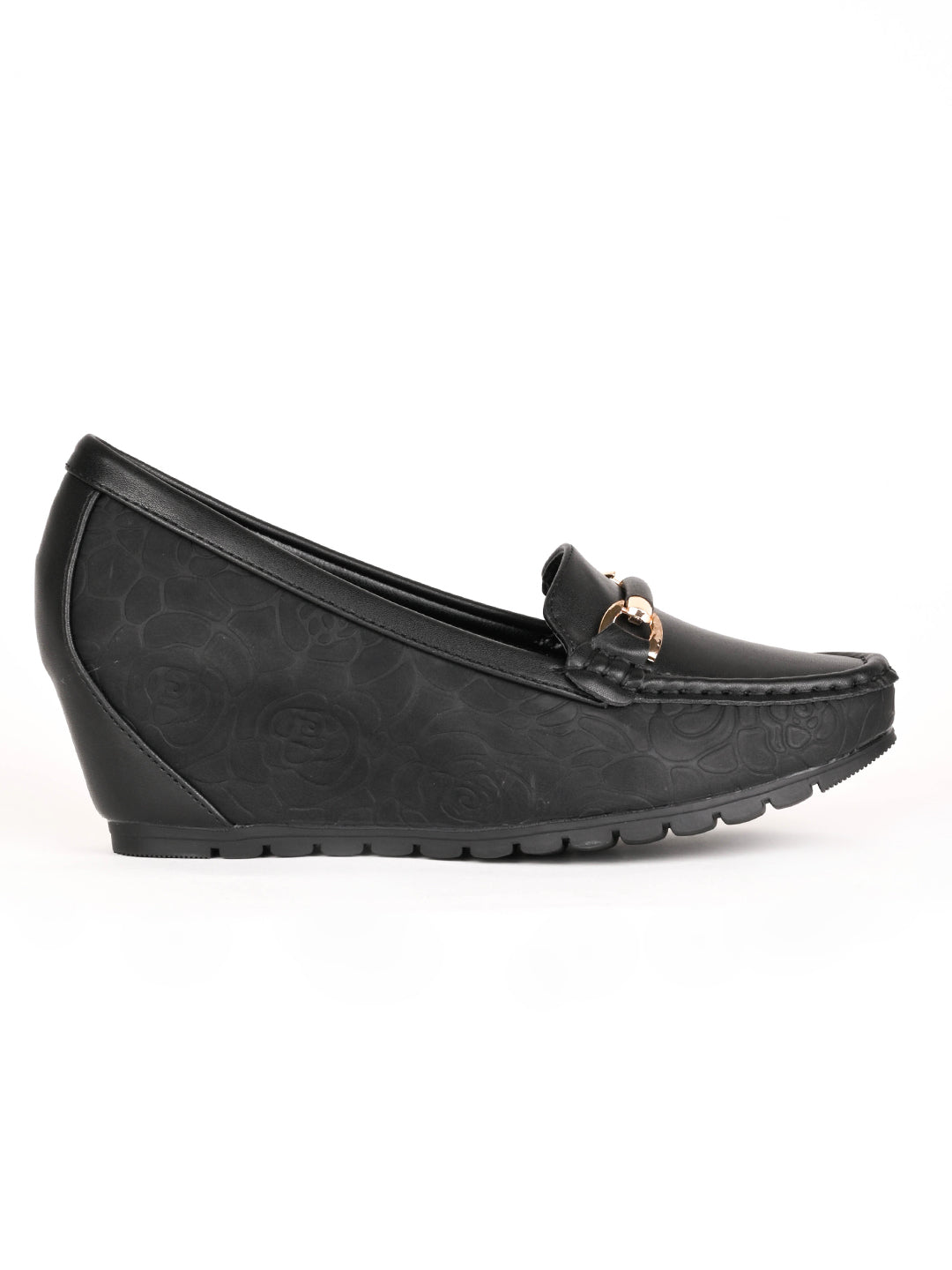 Women, Women Footwear, Black Loafers
