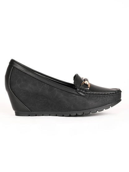 Women, Women Footwear, Black Loafers
