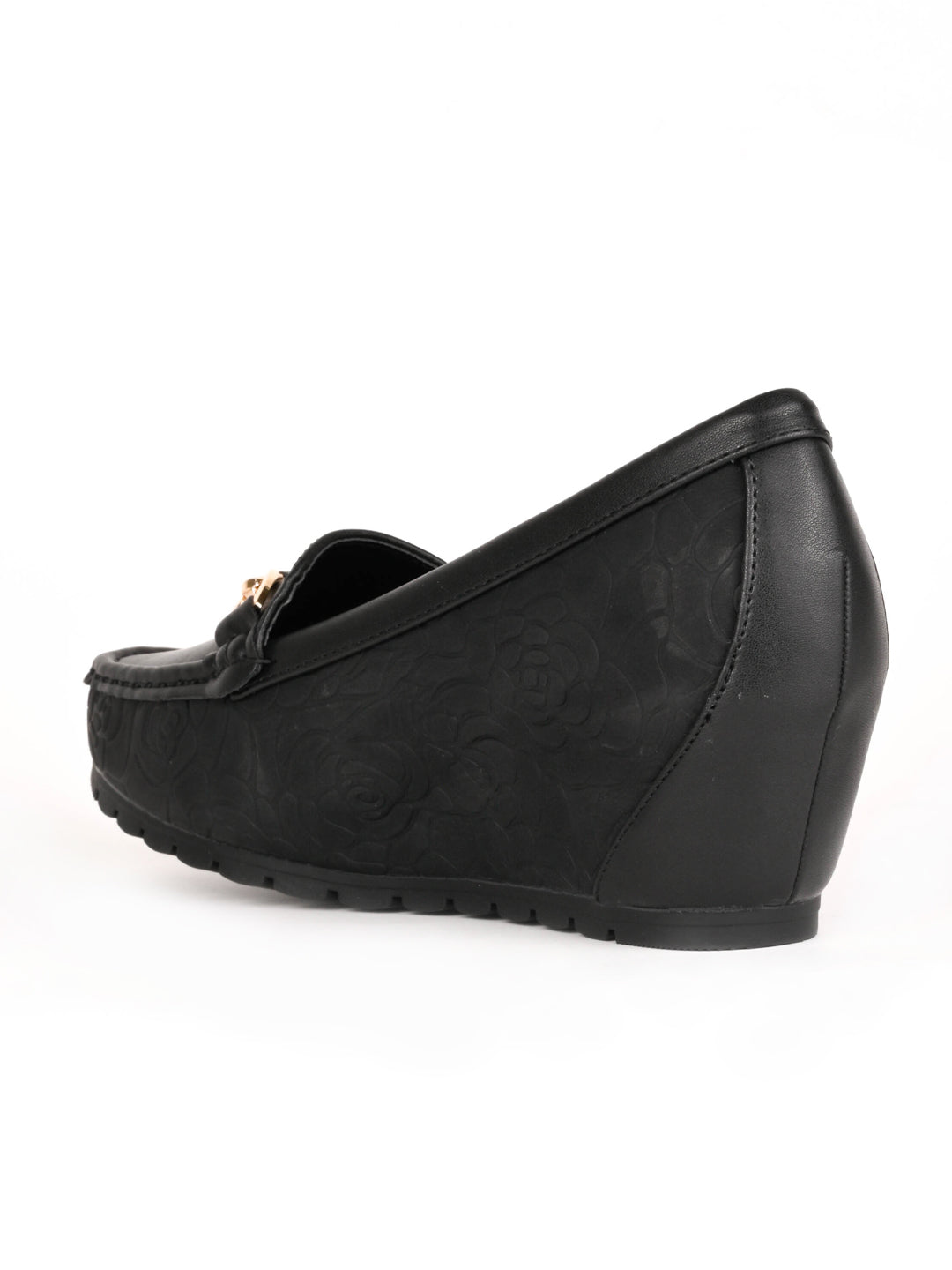 Women, Women Footwear, Black Loafers