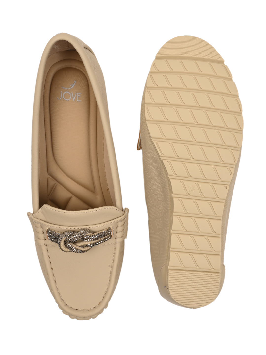 Women, Women Footwear, Beige Loafers