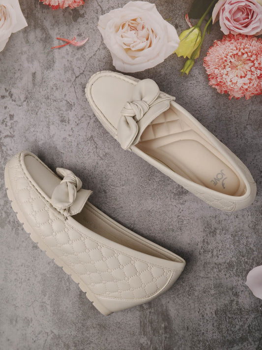 Women, Women Footwear, Beige Loafers