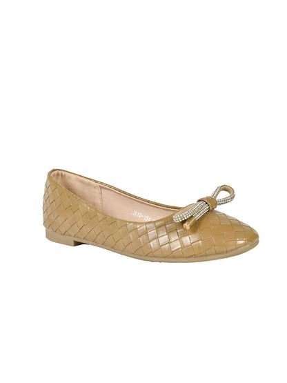 Women, Women Footwear, Khaki Ballerinas