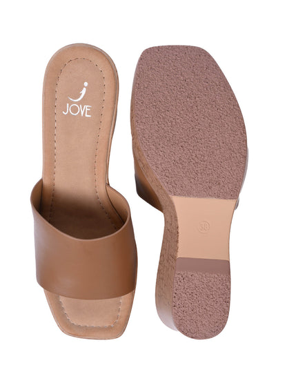 Women, Women Footwear, Khaki Wedges