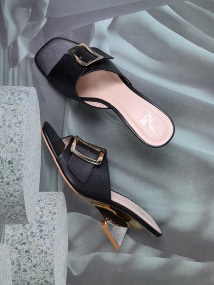 Women, Women Footwear, Black Sandals