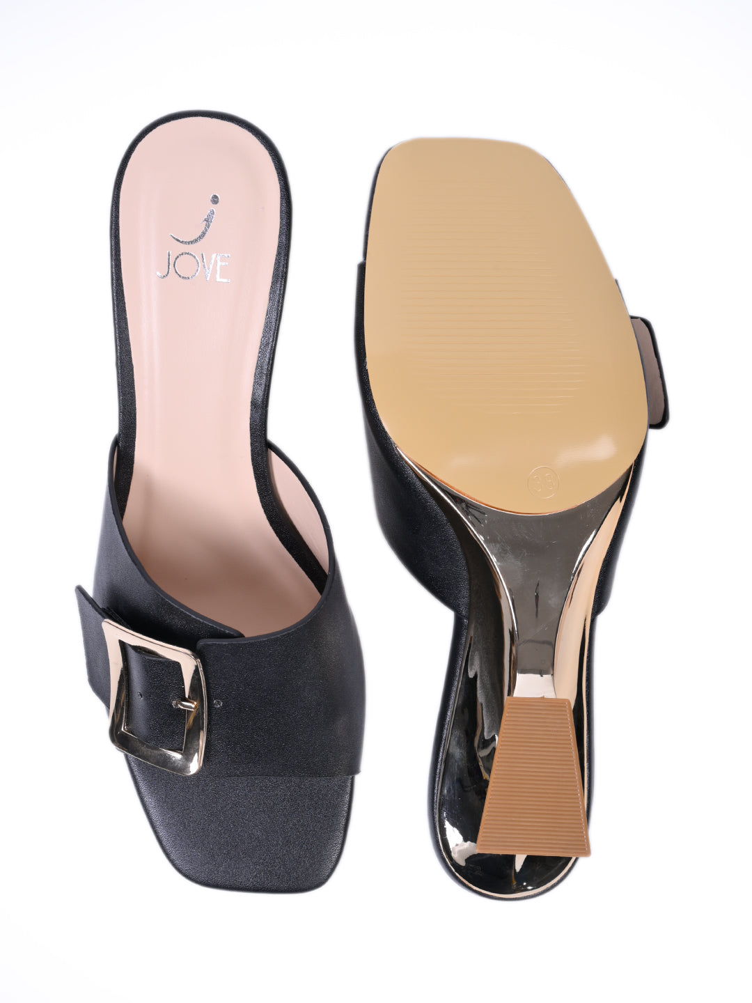 Women, Women Footwear, Black Sandals