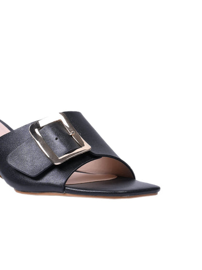 Women, Women Footwear, Black Sandals