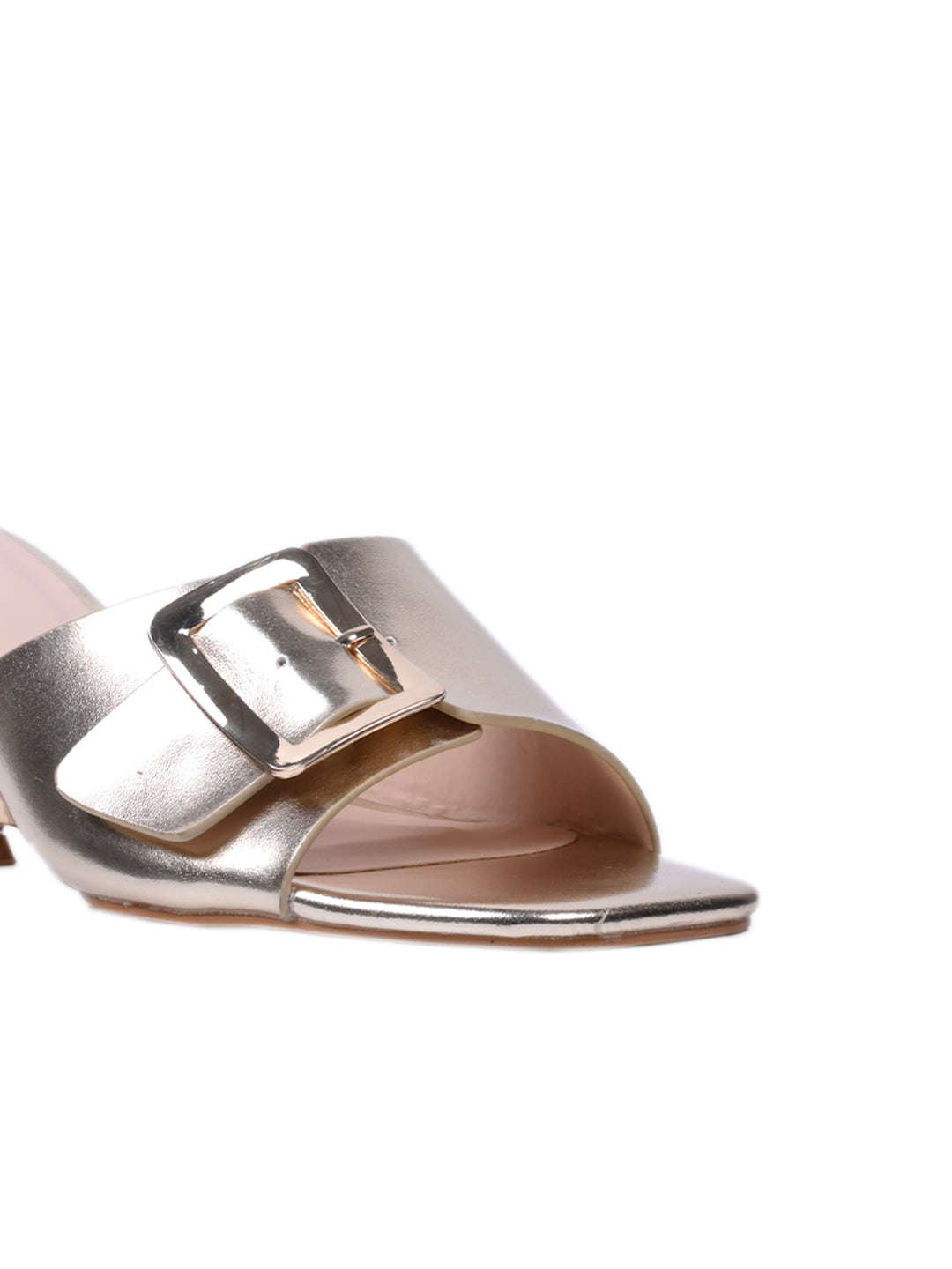 Women, Women Footwear, Gold Sandals