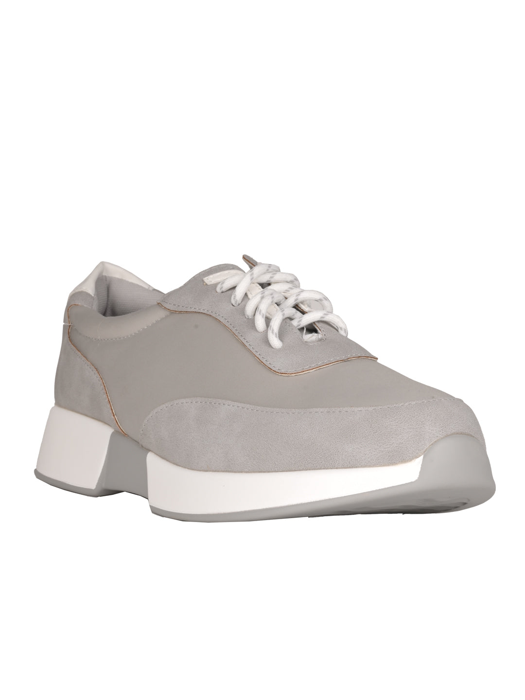 Women, Women Footwear, Grey Loafers