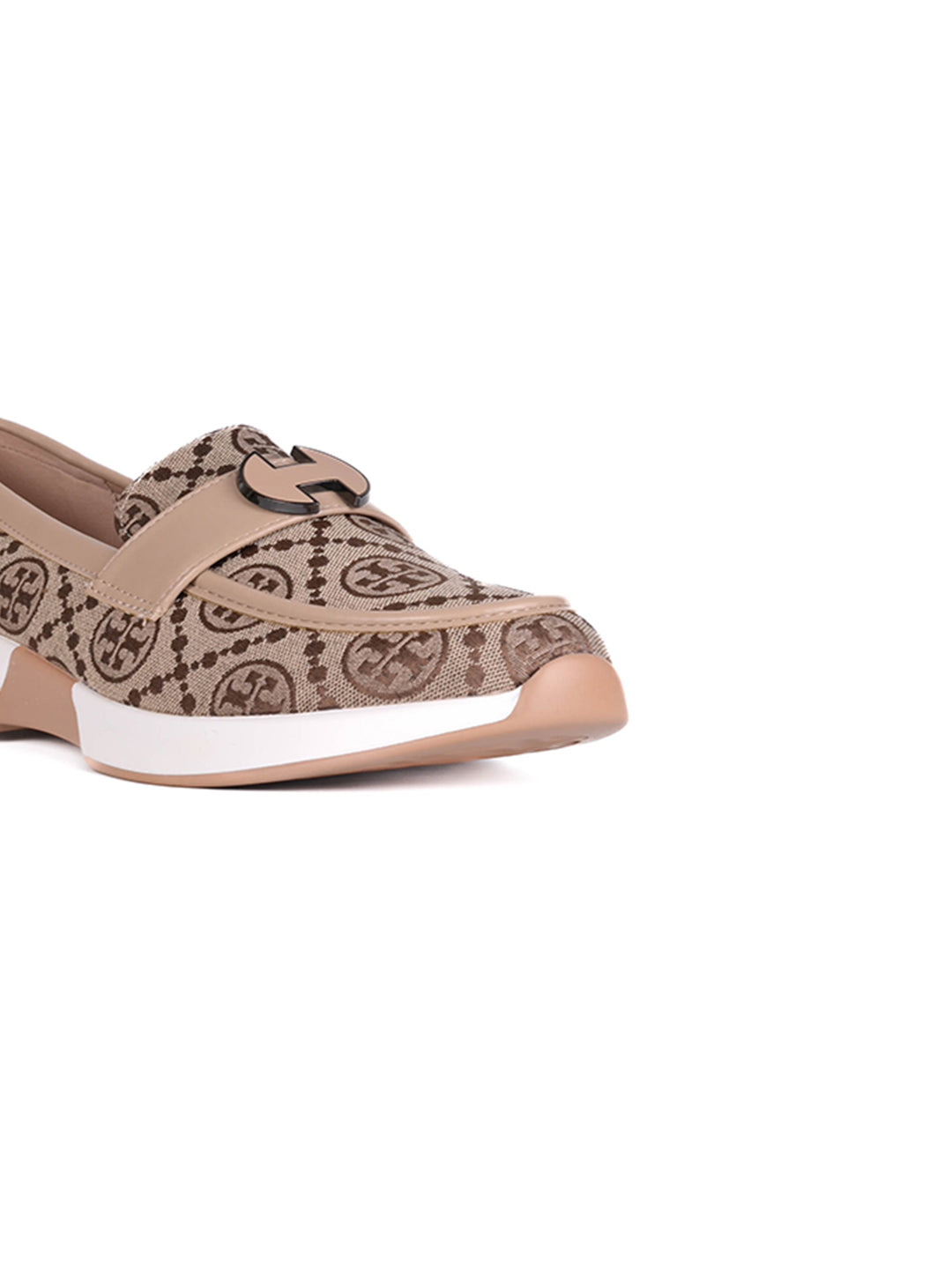 Women Beige Printed Loafers