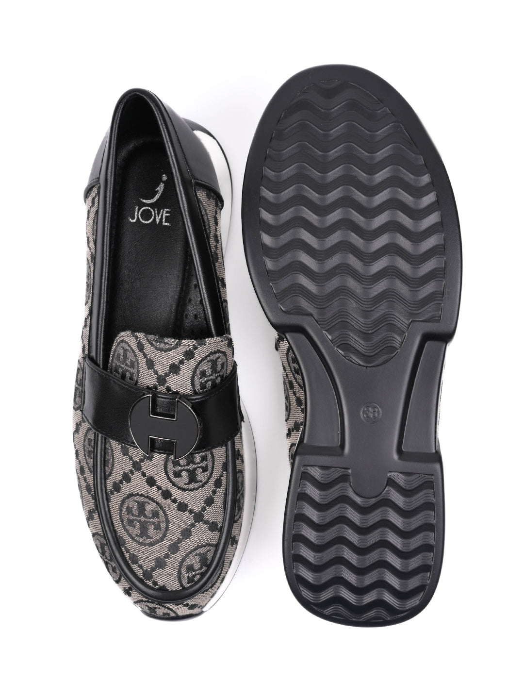 Women, Women Footwear, Black Loafers