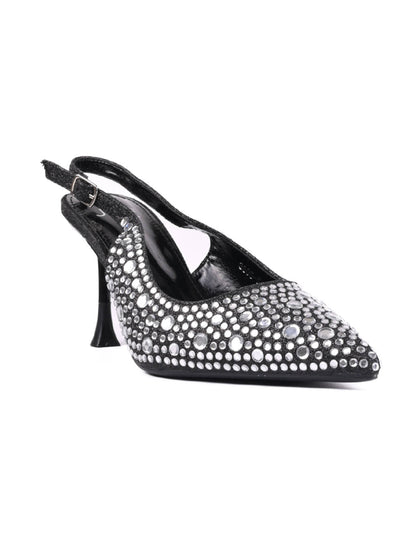 Women, Women Footwear, Black Pumps