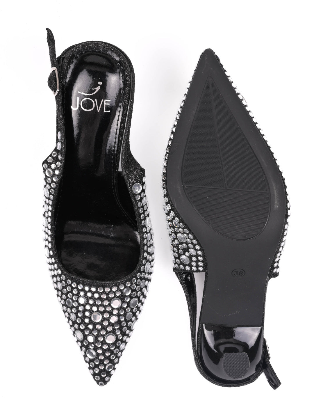 Women, Women Footwear, Black Pumps