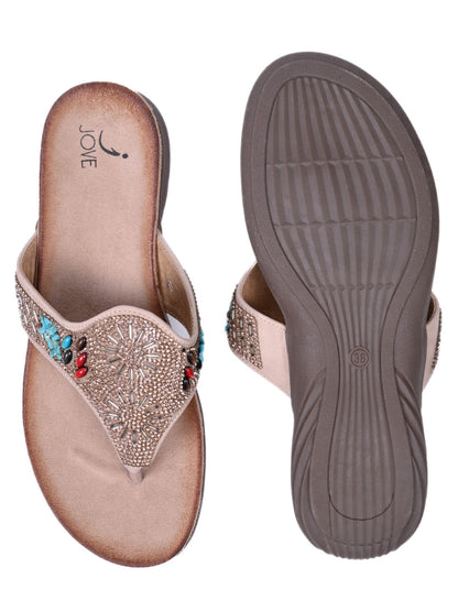 Women, Women Footwear, Pink T-Strap Flats