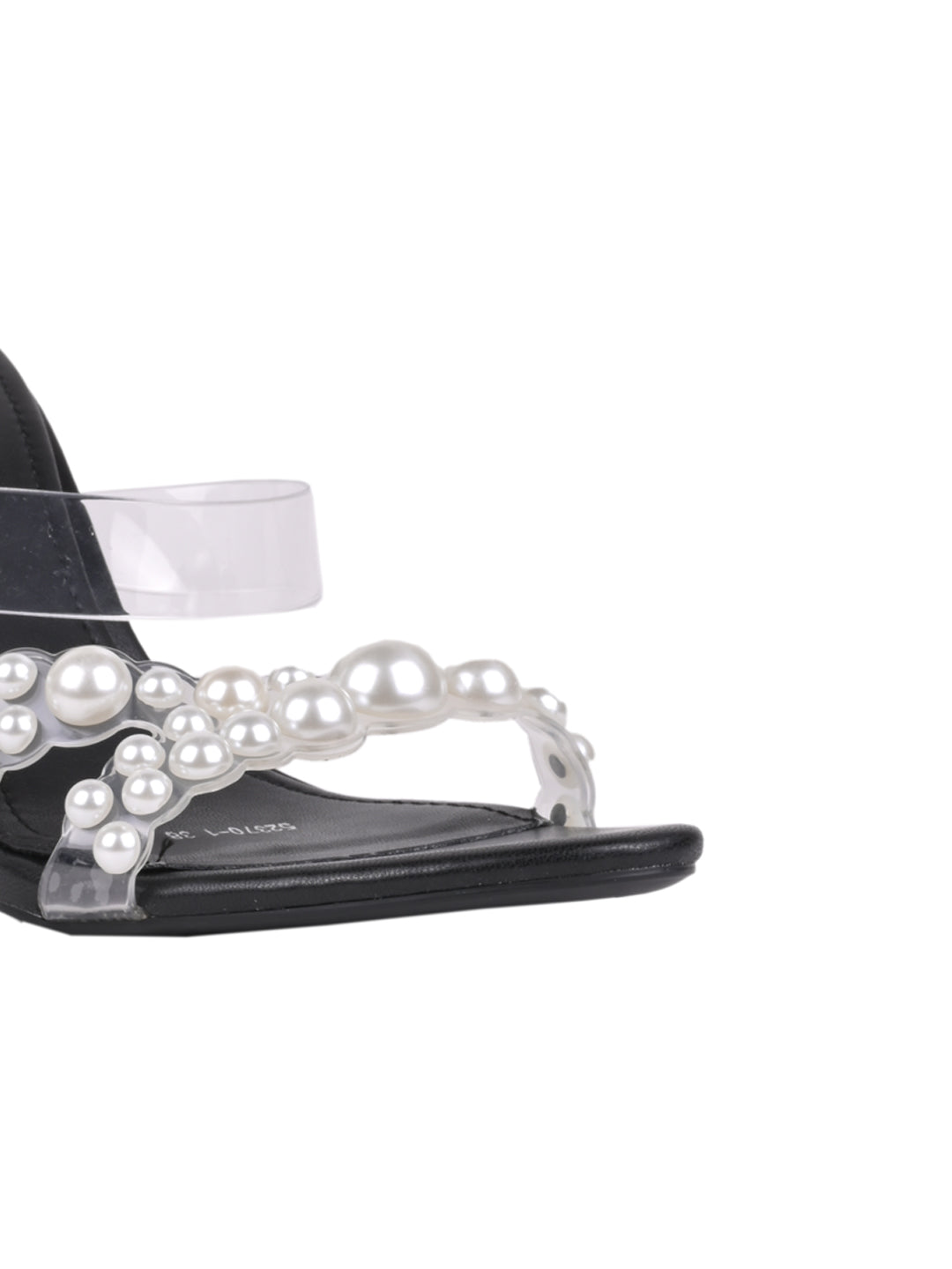 Women Black Embellished Sandals