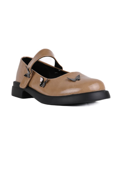 Women, Women Footwear, Khaki Ballerinas