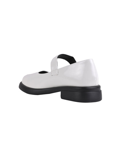 Women, Women Footwear, White Ballerinas