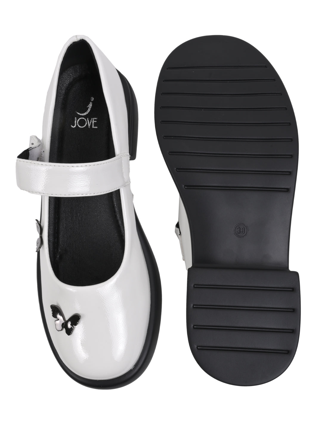 Women, Women Footwear, White Ballerinas