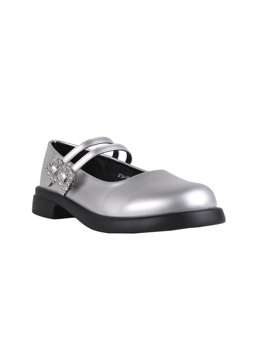 Women, Women Footwear, Silver Ballerinas