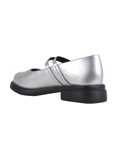 Women, Women Footwear, Silver Ballerinas