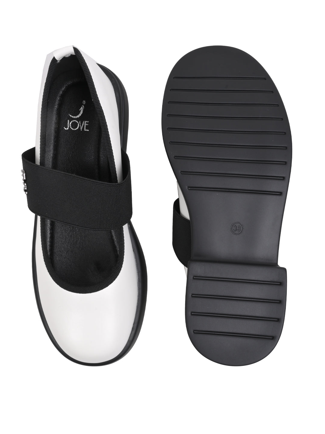 Women, Women Footwear, White Ballerinas